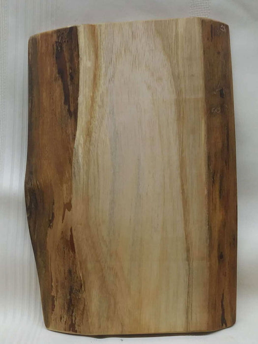 Ash cutting board with 2 finished and 2 live edges - H090209