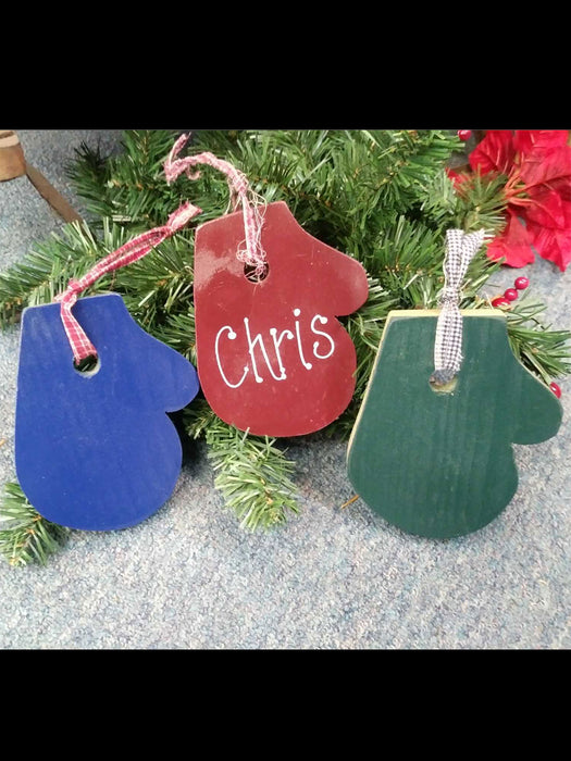Wooden Mittens - Personalized