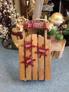 Wooden Sleighs 18"