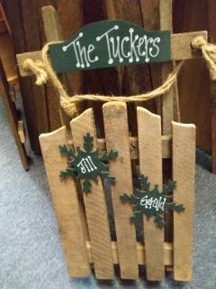 Wooden Sleighs 18"